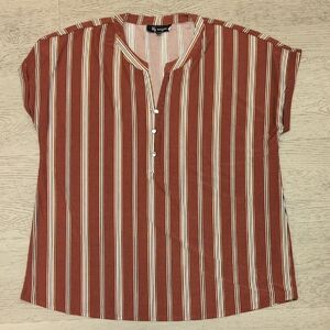 Old Navy Red Boxy Cap Sleeve Blouse